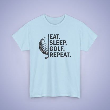 Eat Sleep Golf Repeat Unisex T Shirt
