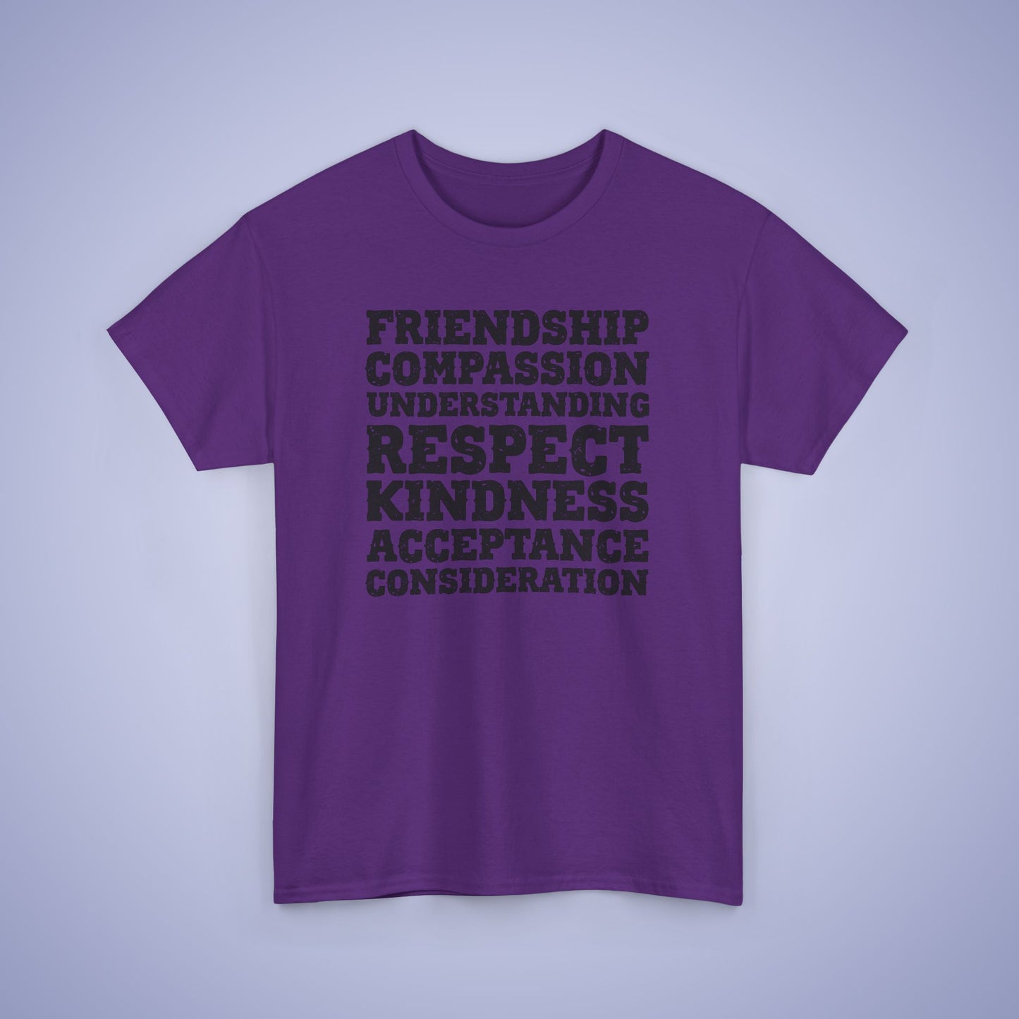 Kindness Word Block Grunge Black Unity Day Teachers T Shirt Unisex