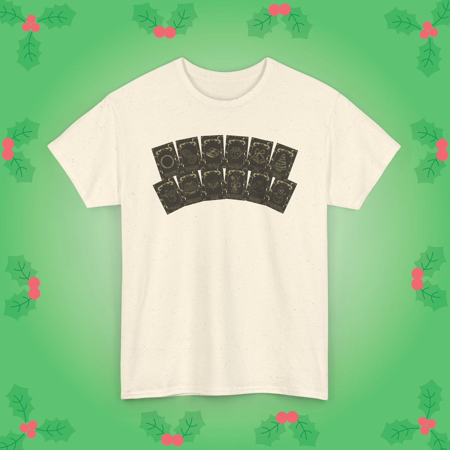Christmas Deck of Tarot Cards Unisex T Shirt