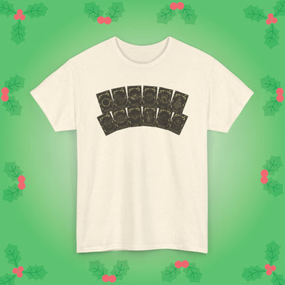Christmas Deck of Tarot Cards Unisex T Shirt