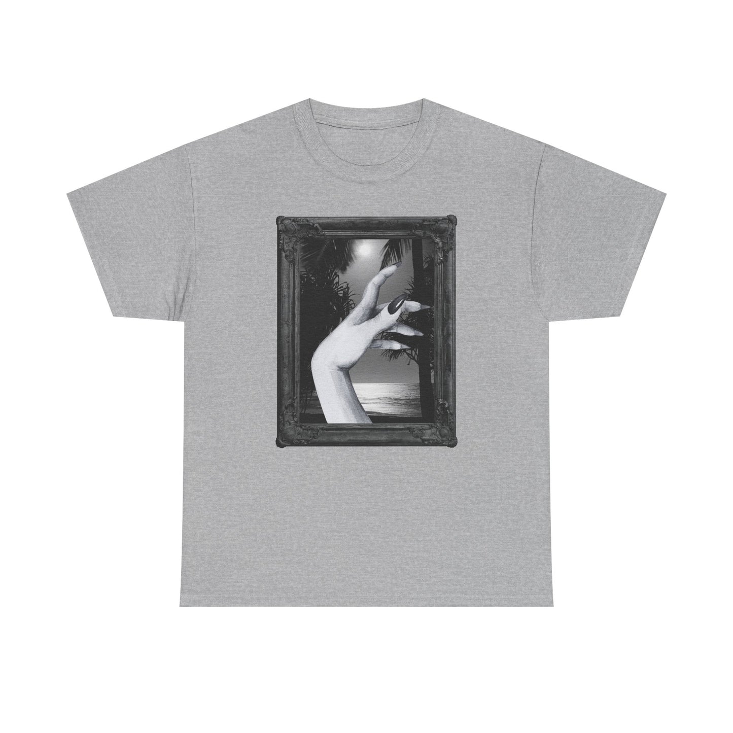 A Hand at the Beach Spooky Halloween T-Shirt | Photographic Design