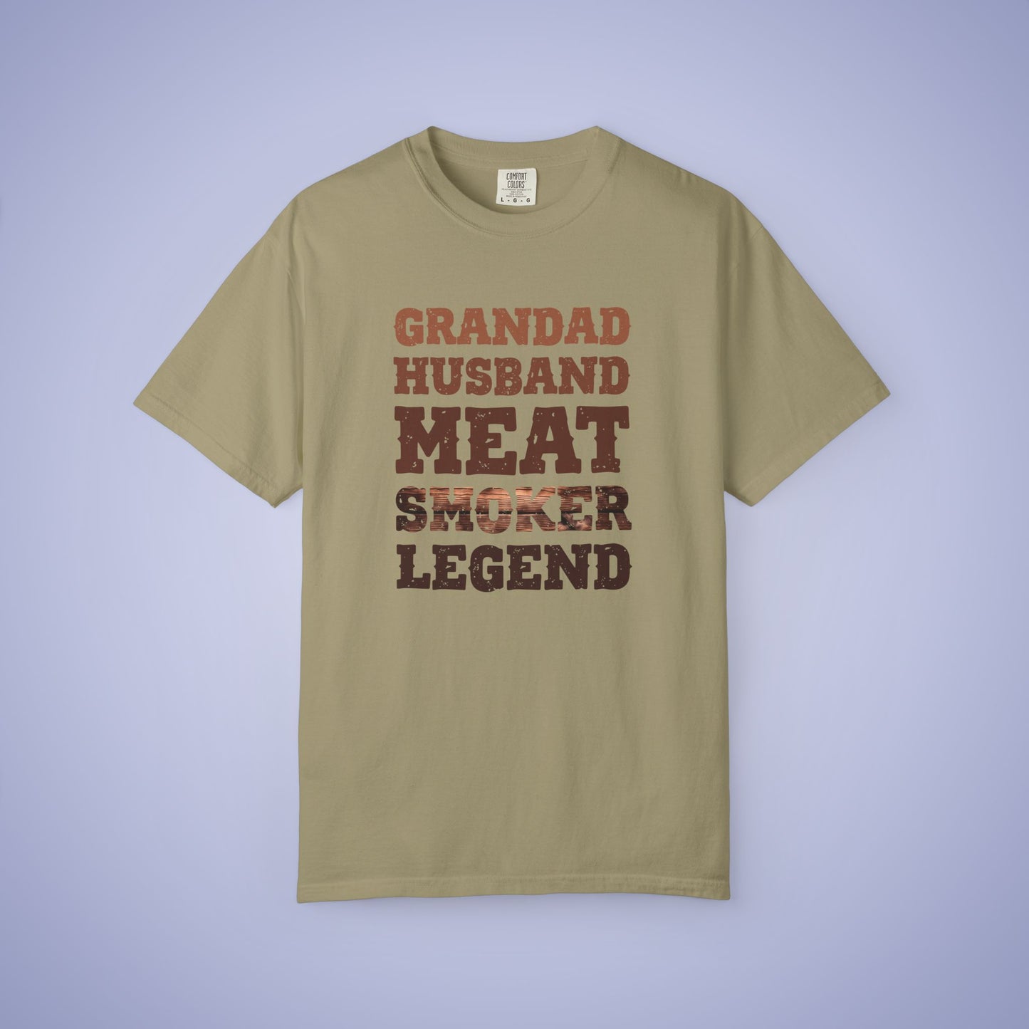 Grandad Husband Meat Smoker Legend Comfort Colors Mens T Shirt Fathers Day Gift