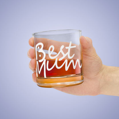 Best Mum Bogans Design Funny Rocks Glass White