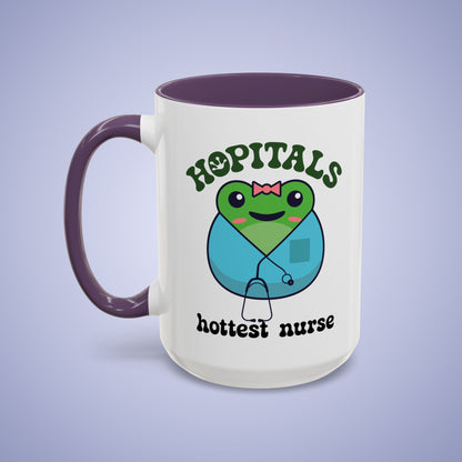 Hopitals Hottest Nurse Frog Lover Gift Coffee Mug Ceramic