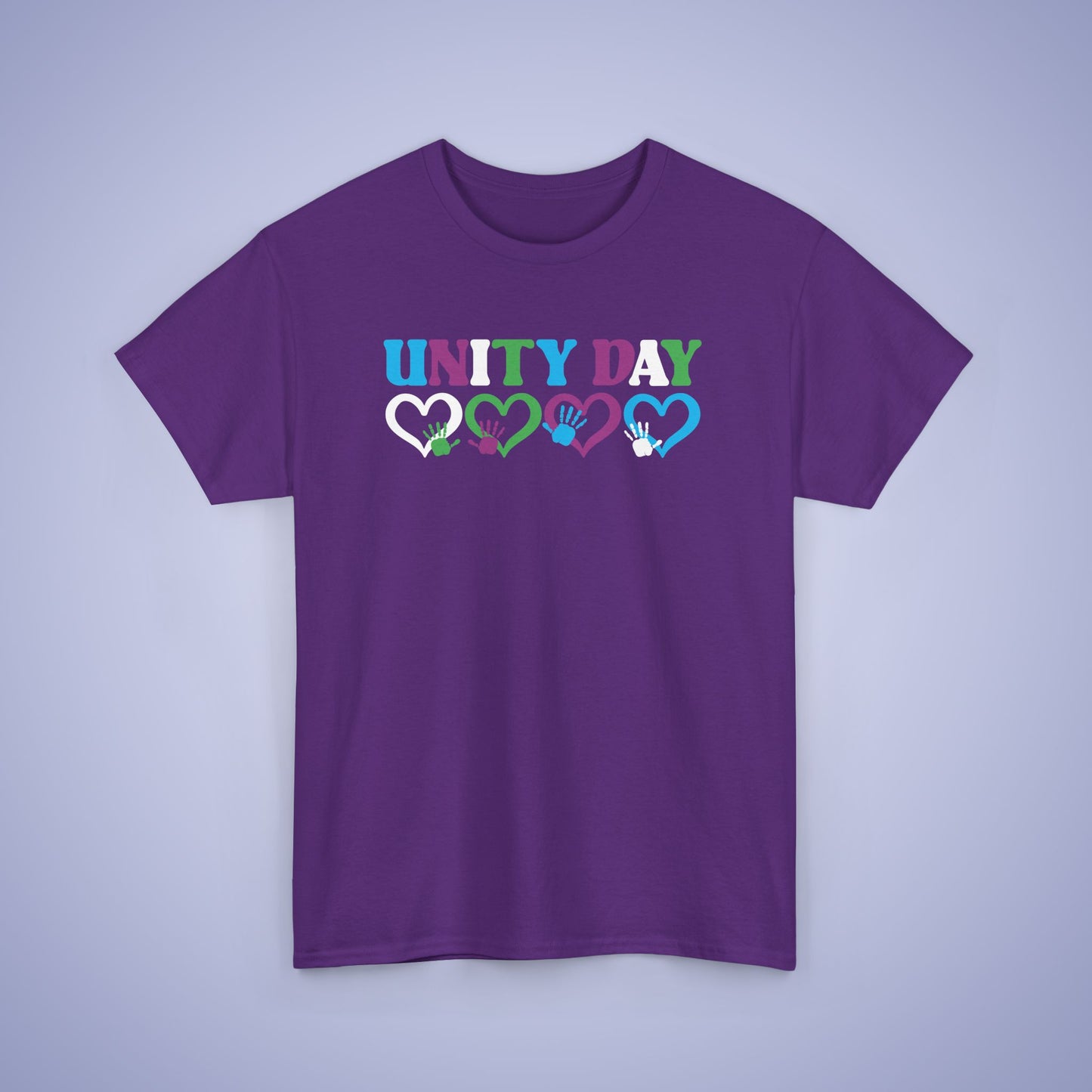 Hearts and Hands Orange Unity Day Teachers T Shirt Unisex
