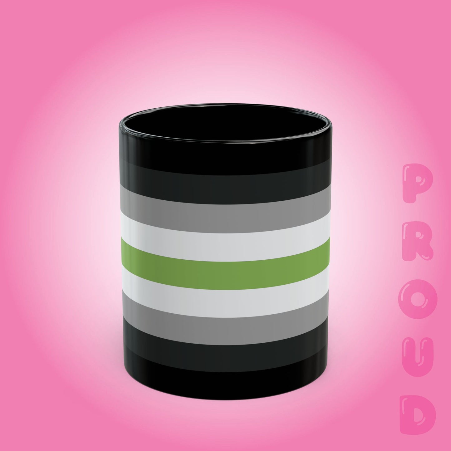 Agender Pride Month LGBTQ Black 11oz or 15oz Coffee Mug