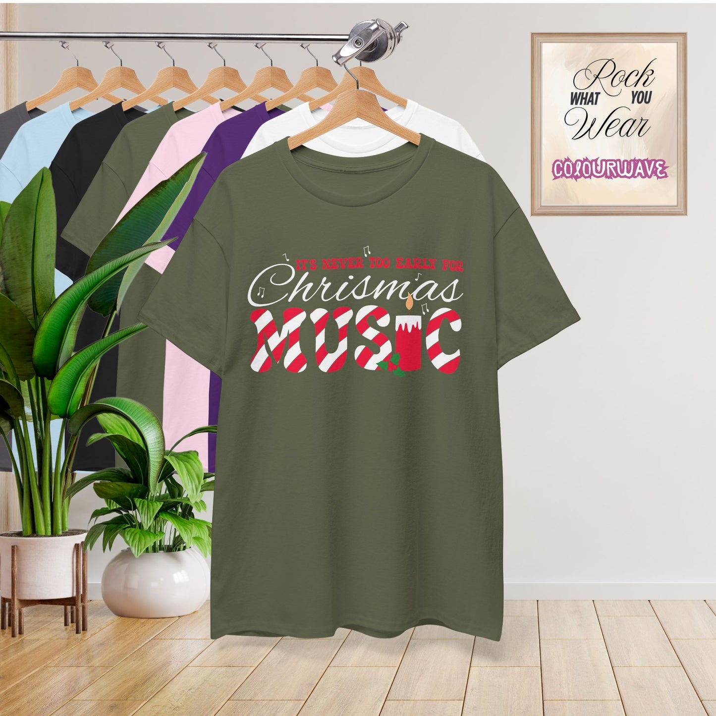 Its Never Too Early for Christmas Music Lover Unisex Musician Gift T Shirt