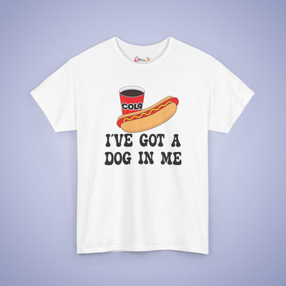 I've Got a Dog in Me Funny Hot Dog T-Shirt | Hot Dog Lover Gift Black