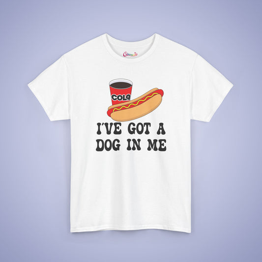 I've Got a Dog in Me Funny Hot Dog T-Shirt | Hot Dog Lover Gift Black