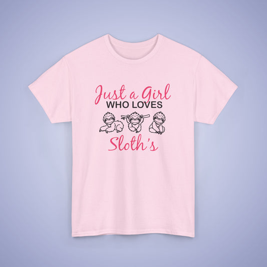 Just a Girl who Loves Sloths Unisex T-Shirt