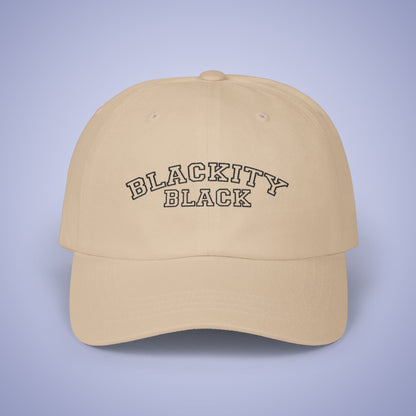 Blackity Black Juneteenth Embroidered Classic Dad Cap Unisex Black Embroidery