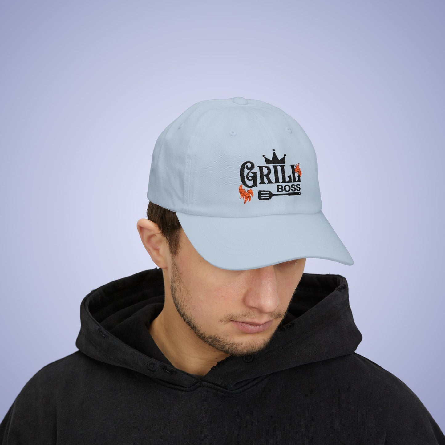 Grill Boss Embroidered Classic Dad Cap Unisex Black Embroidery Gift
