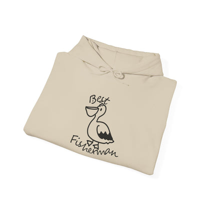 Best Fisherman Cute Pelican Bogan's Design Hoodie Sweatshirt
