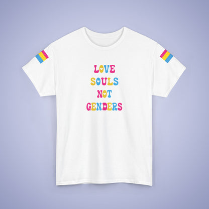 Love Souls Not Gender Pansexual LGBT Pride Month Matching  T Shirt Unisex