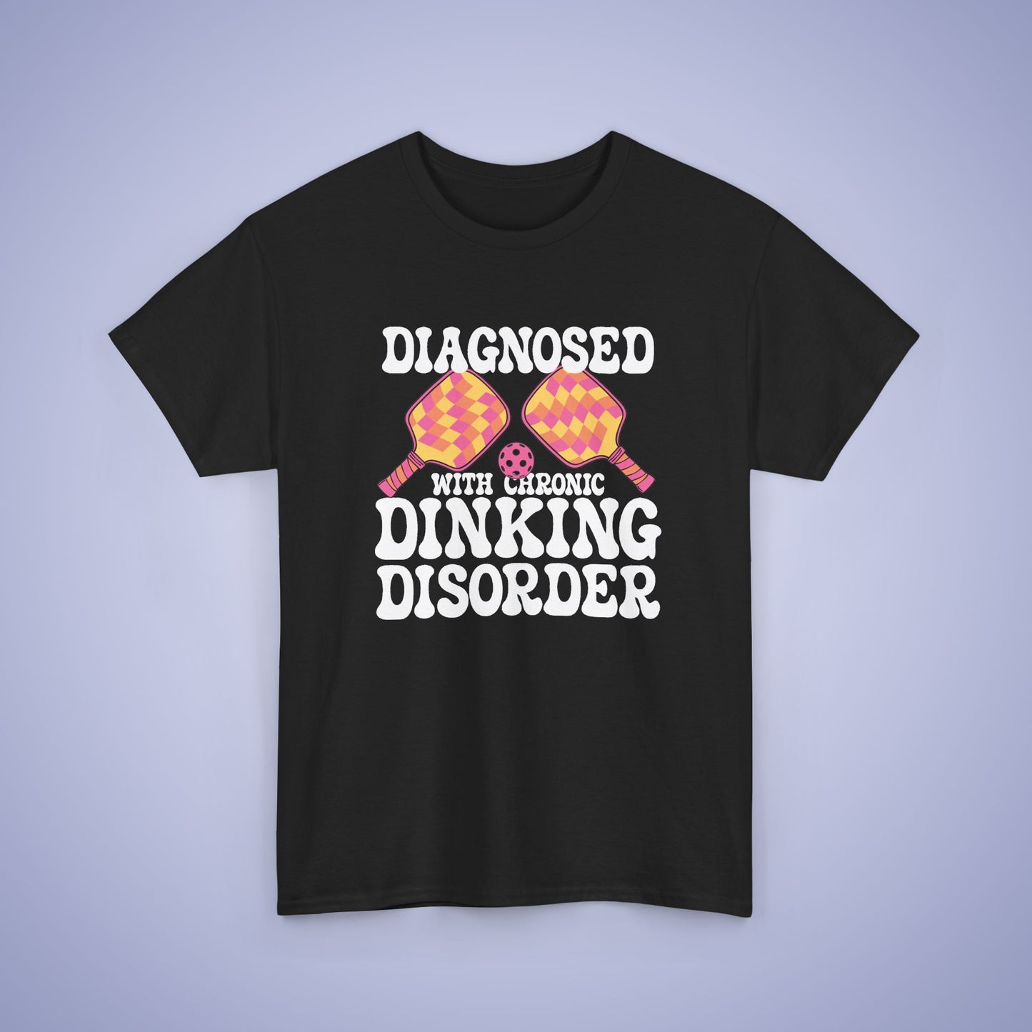 Diagnosed with a Chronic Dinking Disorder Funny Doctor Pickleball T Shirt White Graphic Design