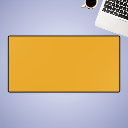 Yellow Desk Mat Minimalist Office Teacher Decor Gift Medium & Large