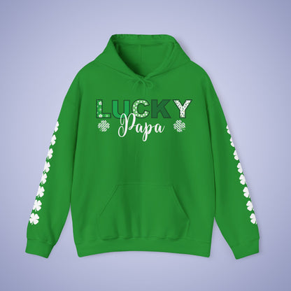 Lucky Papa St Patricks Day Unisex Hoodie Sweatshirt