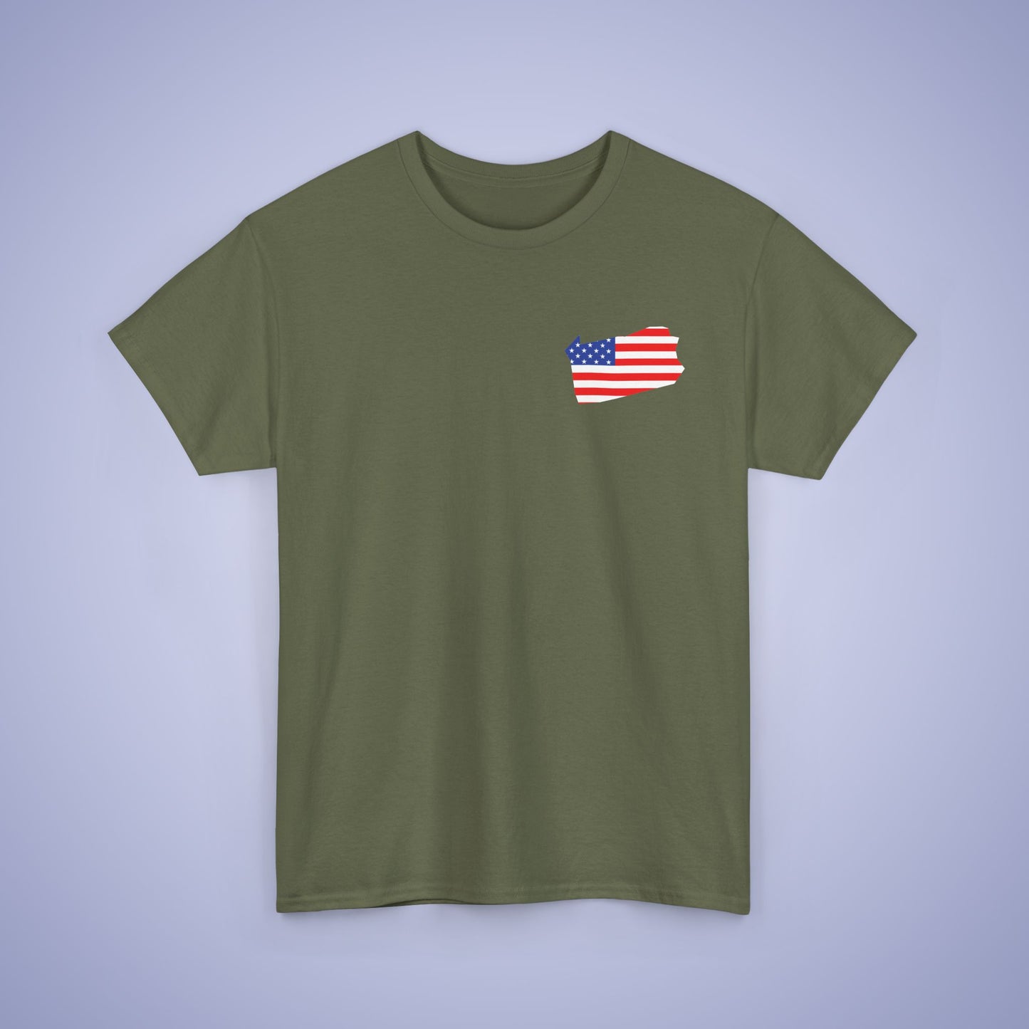 Pennsylvania Map Pocket Art Proud American Unisex T Shirt
