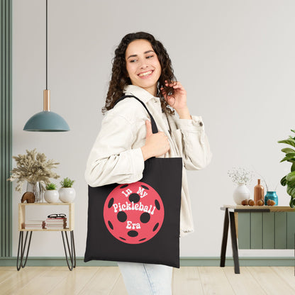 In My Pickleball Era Graphic Design Cotton Canvas Gift Tote Bag