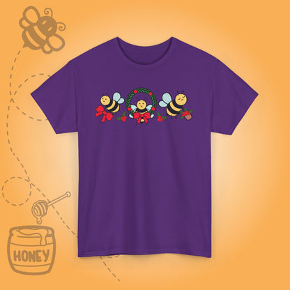 Cute Christmas Bee's Sweet As Honey Bee Lover Unisex T Shirt