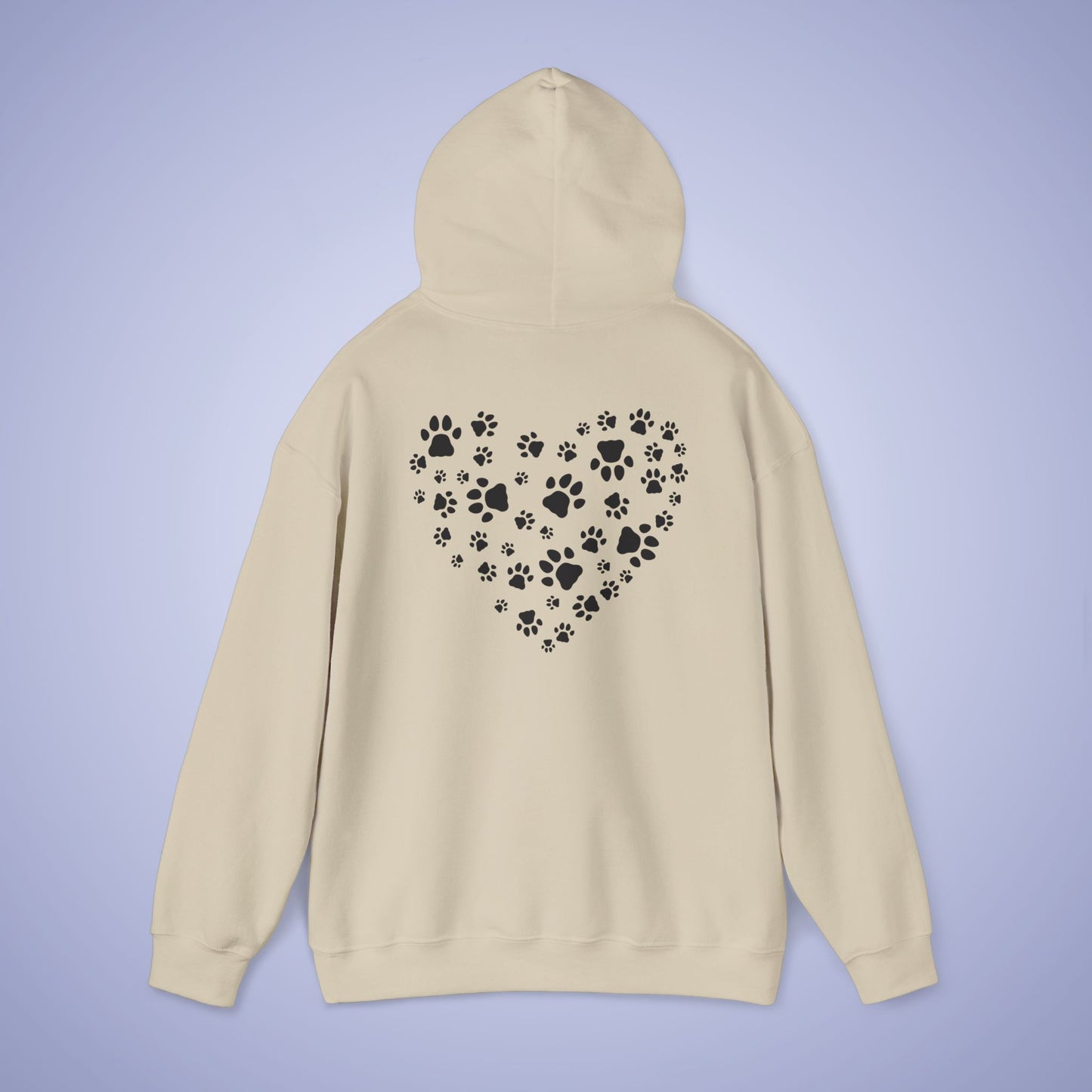 Dog Vet Hooded Sweatshirt Veterinarian Gift Double Sided Paw Prints