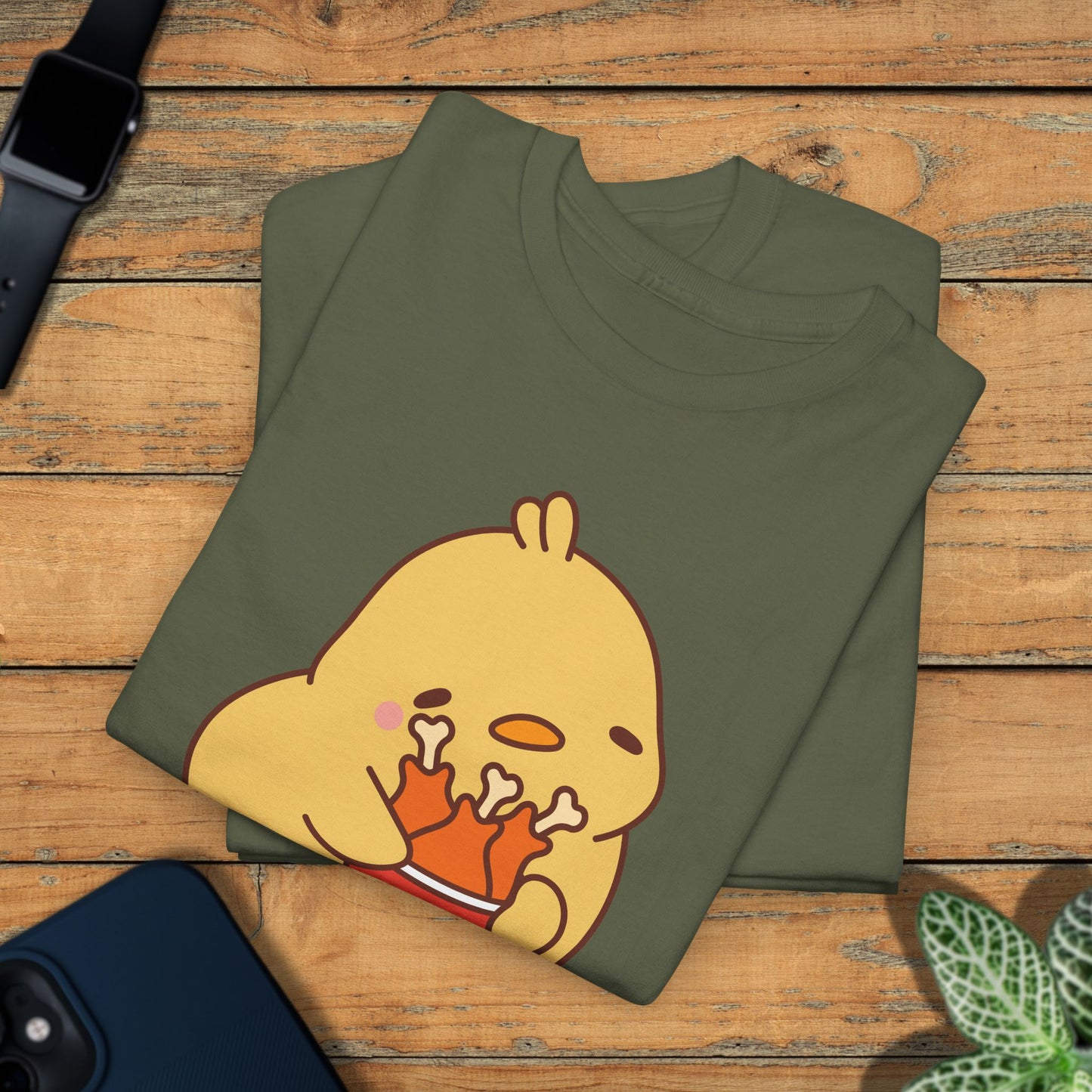 Fried Chicken Lover F CAW F White Cute Funny Chick Unisex Chicken T Shirt