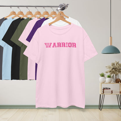 Grunge Text Breast Cancer Warrior Unisex T Shirt