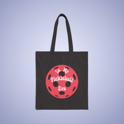 In My Pickleball Era Graphic Design Cotton Canvas Gift Tote Bag