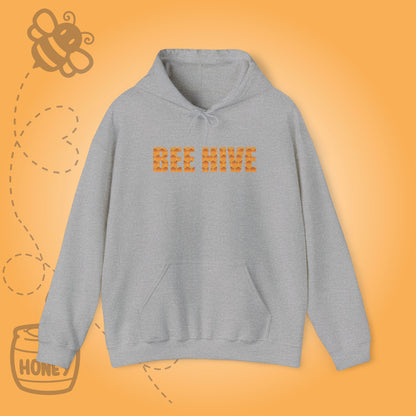 Bee Hive Sweet As Honey Honeycomb Word Art Design Hoodie Sweatshirt