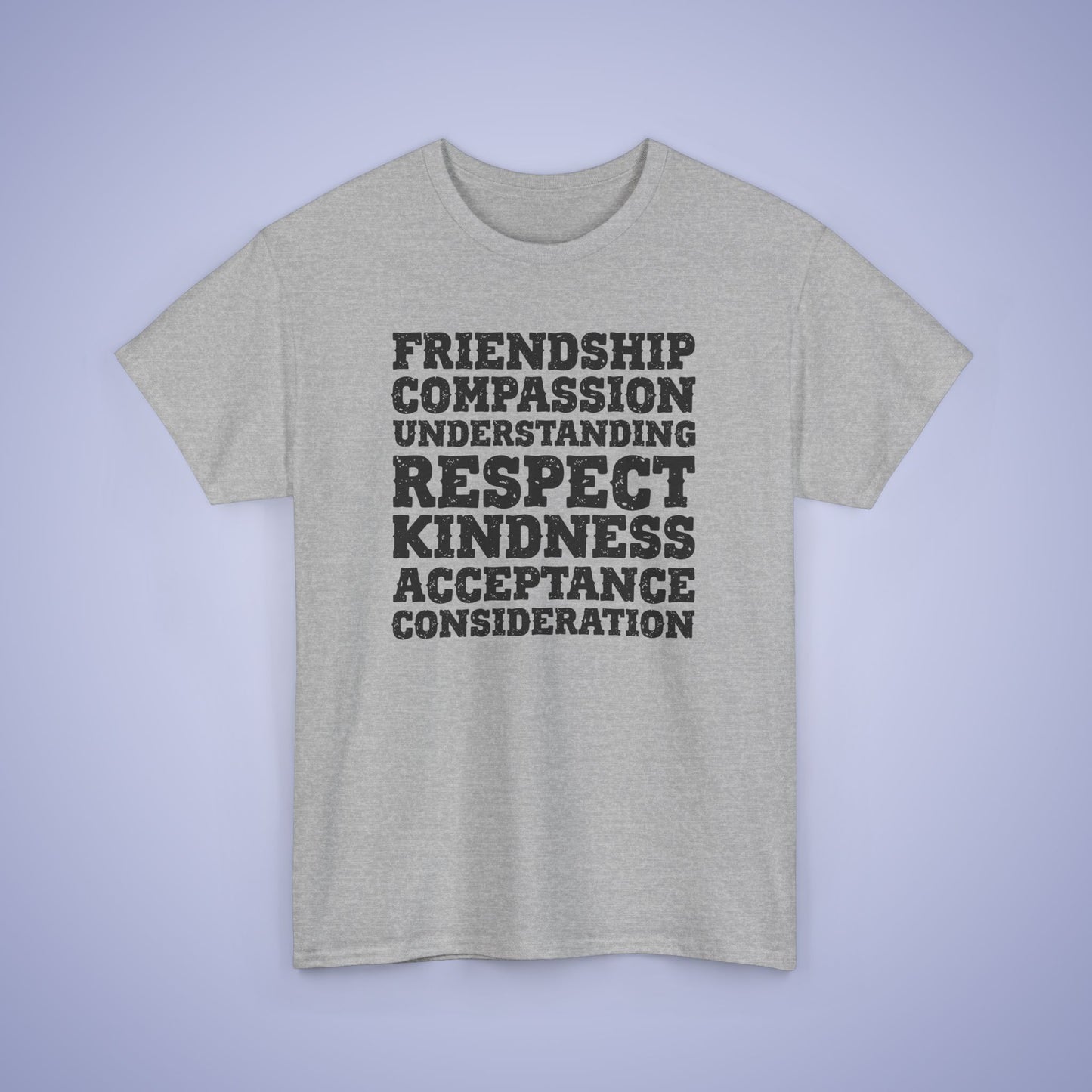 Kindness Word Block Grunge Black Unity Day Teachers T Shirt Unisex