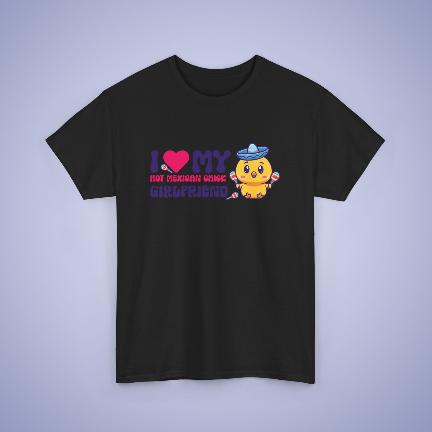 I Love My Hot Mexican Chick Girlfriend Cinco De Mayo Unisex Oversized T Shirt