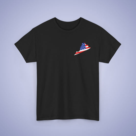 Virginia Map Pocket Art Proud American Unisex T Shirt