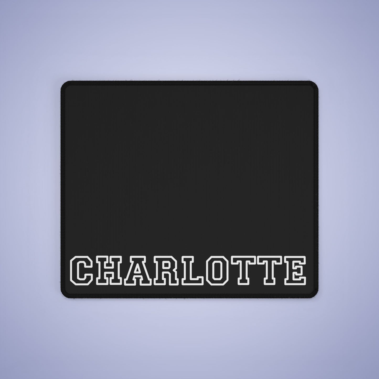 University Style Personalized Name XXXXL Black Mouse Pad