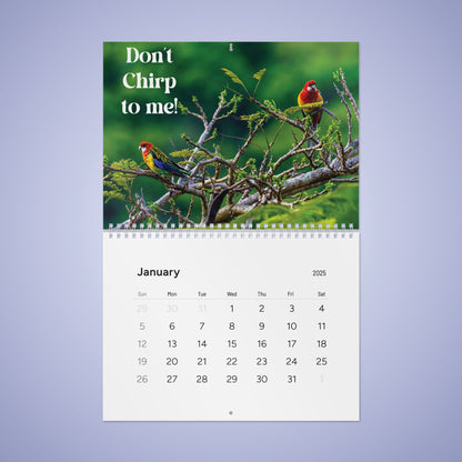Bird Lovers Wall Calendar 2025