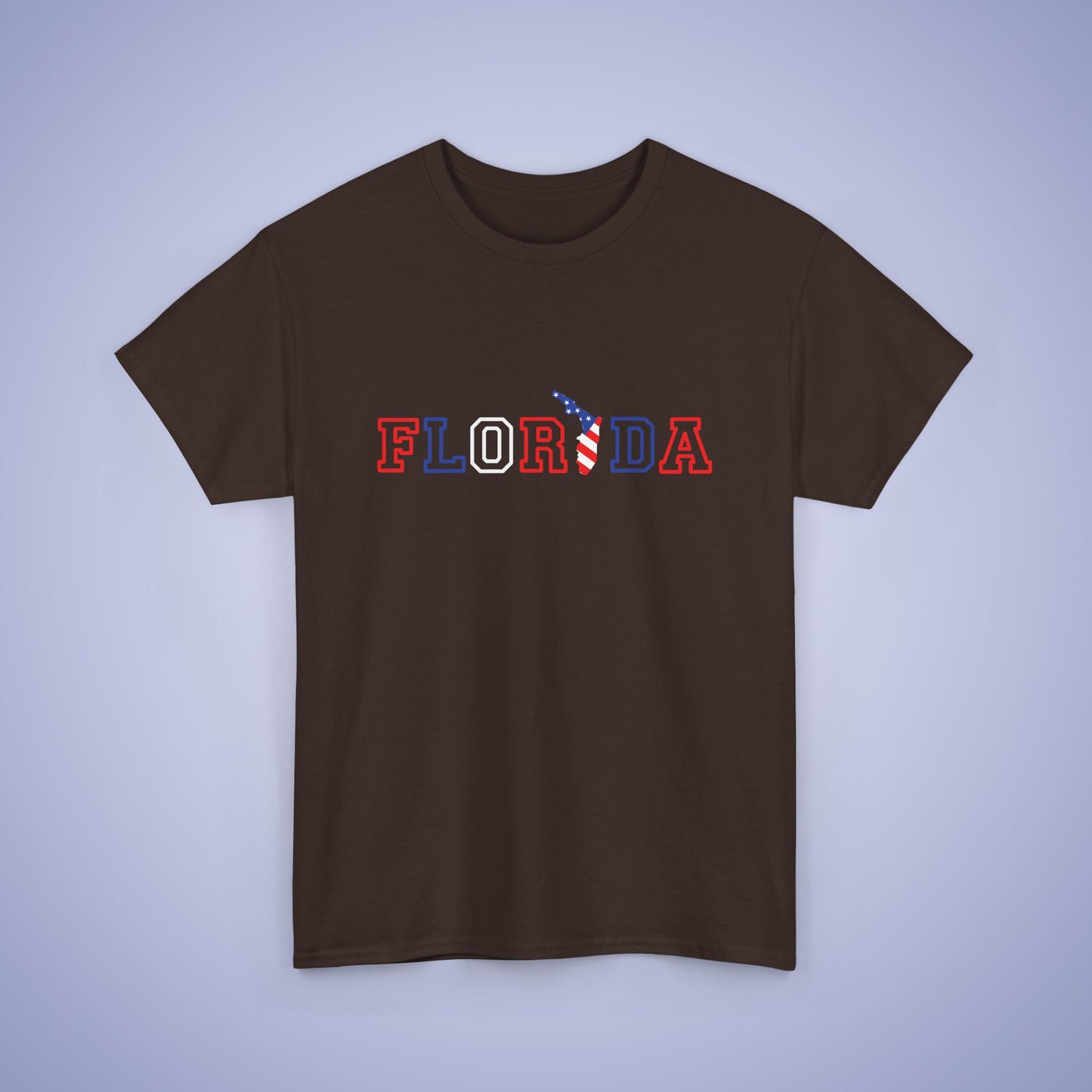 Florida Map Text Art Proud American Unisex T Shirt
