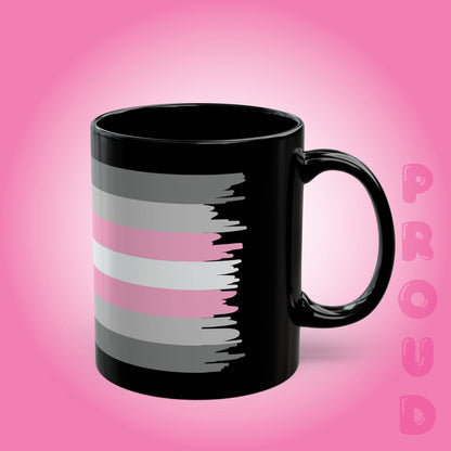 Demi Girl Pride Month LGBTQ Black 11oz or 15oz Coffee Mug