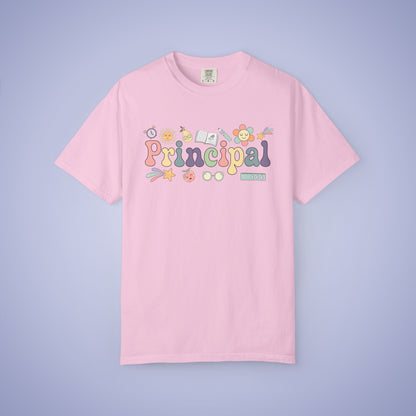 Principal Teacher T Shirt Retro Comfort Colors Unisex Back to School
