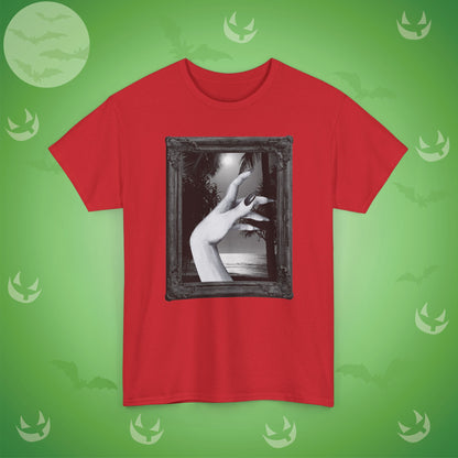 A Hand at the Beach Spooky Halloween T-Shirt | Photographic Design
