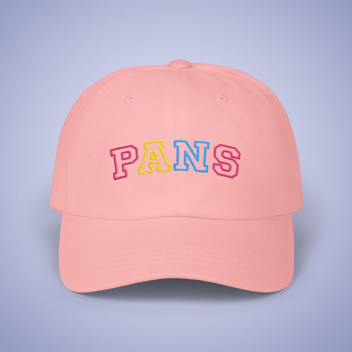 Pansexual Pride Month Embroidered Classic Dad Cap Unisex Coloured Embroidery