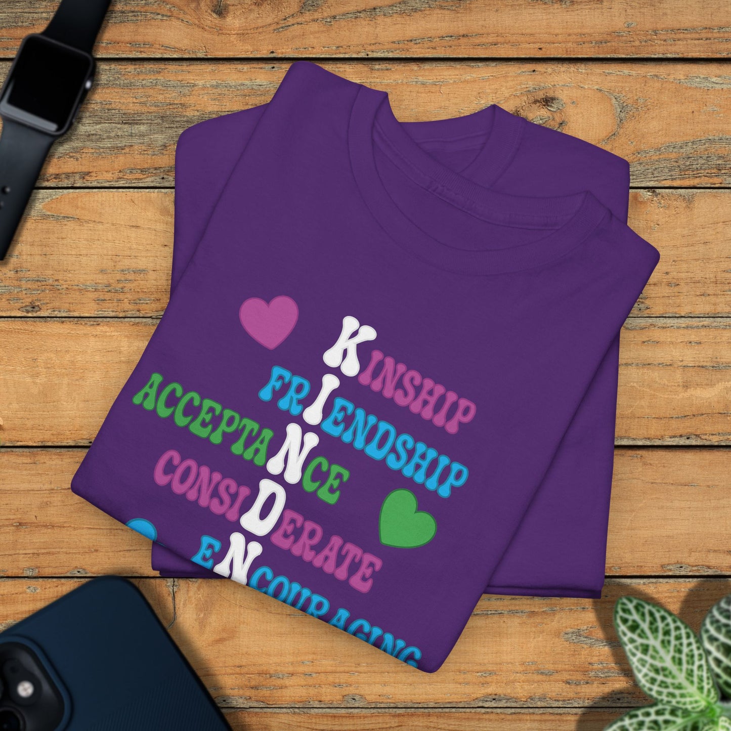 Kindness Wordgram Orange Unity Day Teachers T Shirt Unisex
