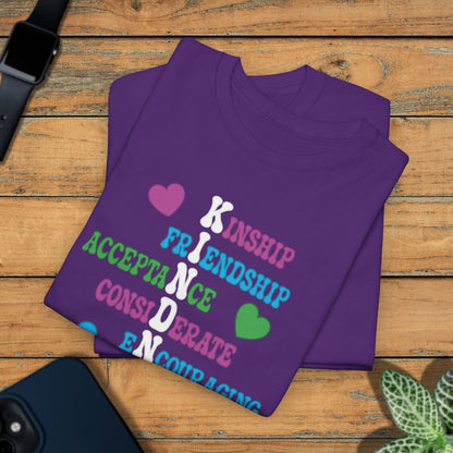 Kindness Wordgram Orange Unity Day Teachers T Shirt Unisex