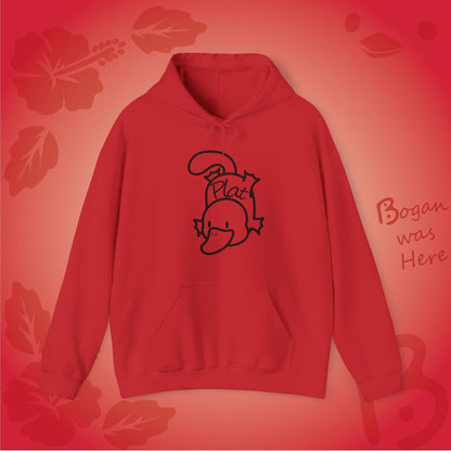 Plat the Platypus Bogan's Design Hoodie Sweatshirt