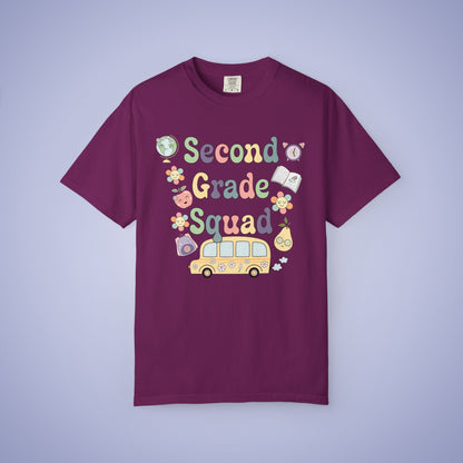 Second Grade Retro Fun Teacher T Shirt Comfort Colors Unisex Back to School
