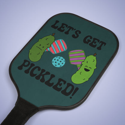 Lets Get Pickled Pickleball Paddle Set Funny Gift