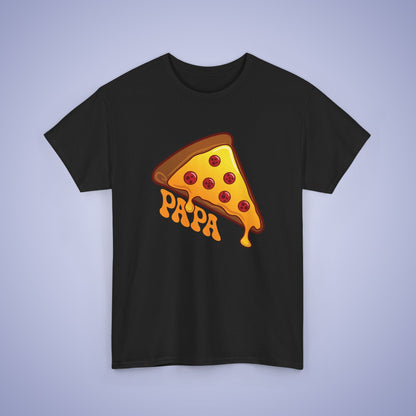 Pizza Papa Graphic Art Pizza Lover Funny Dad or Fathers T Shirt