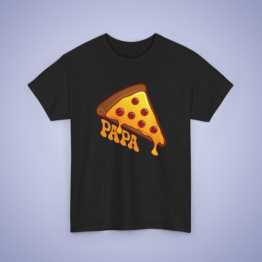 Pizza Papa Graphic Art Pizza Lover Funny Dad or Fathers T Shirt