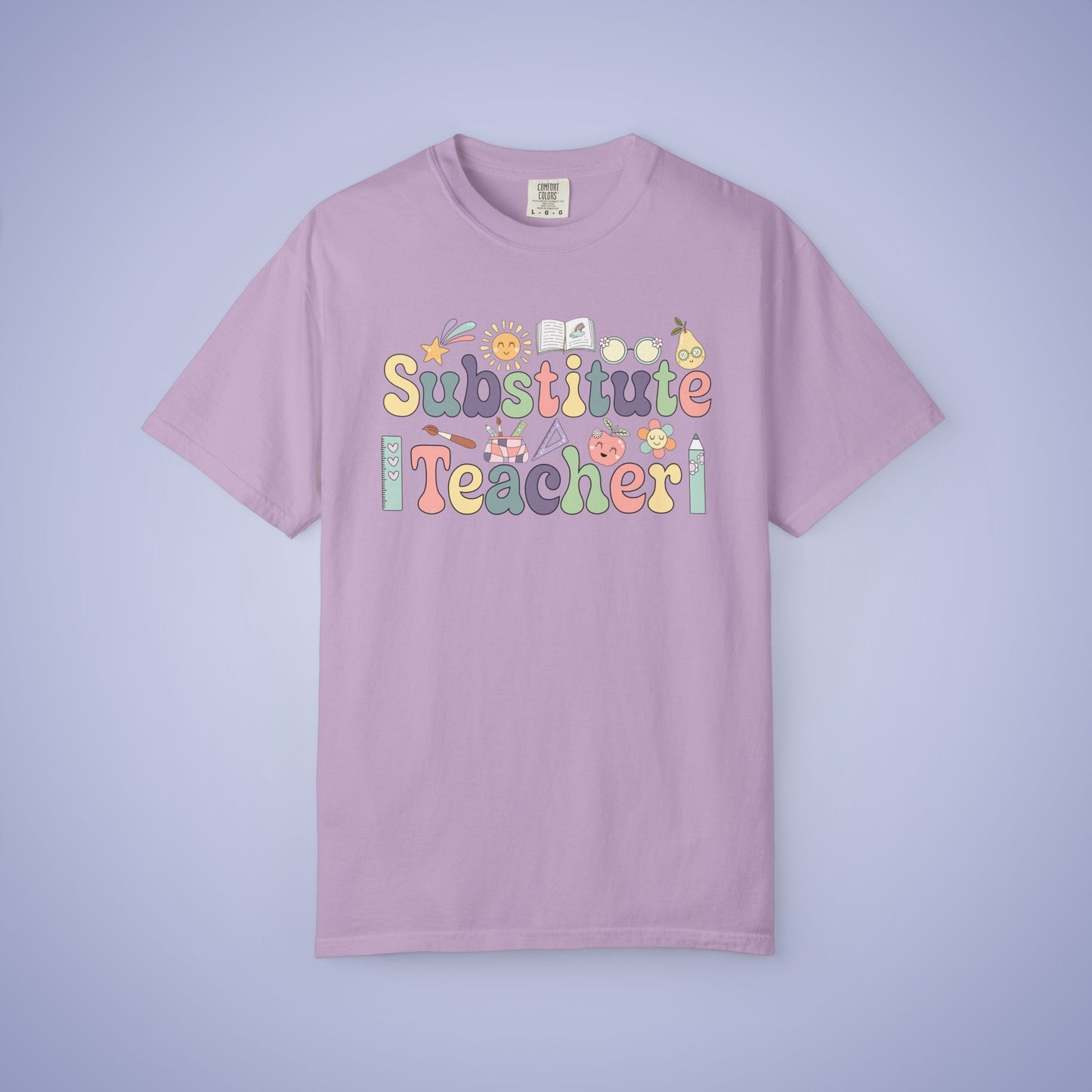 Substitute Teacher T Shirt Retro Comfort Colors Unisex Back to School