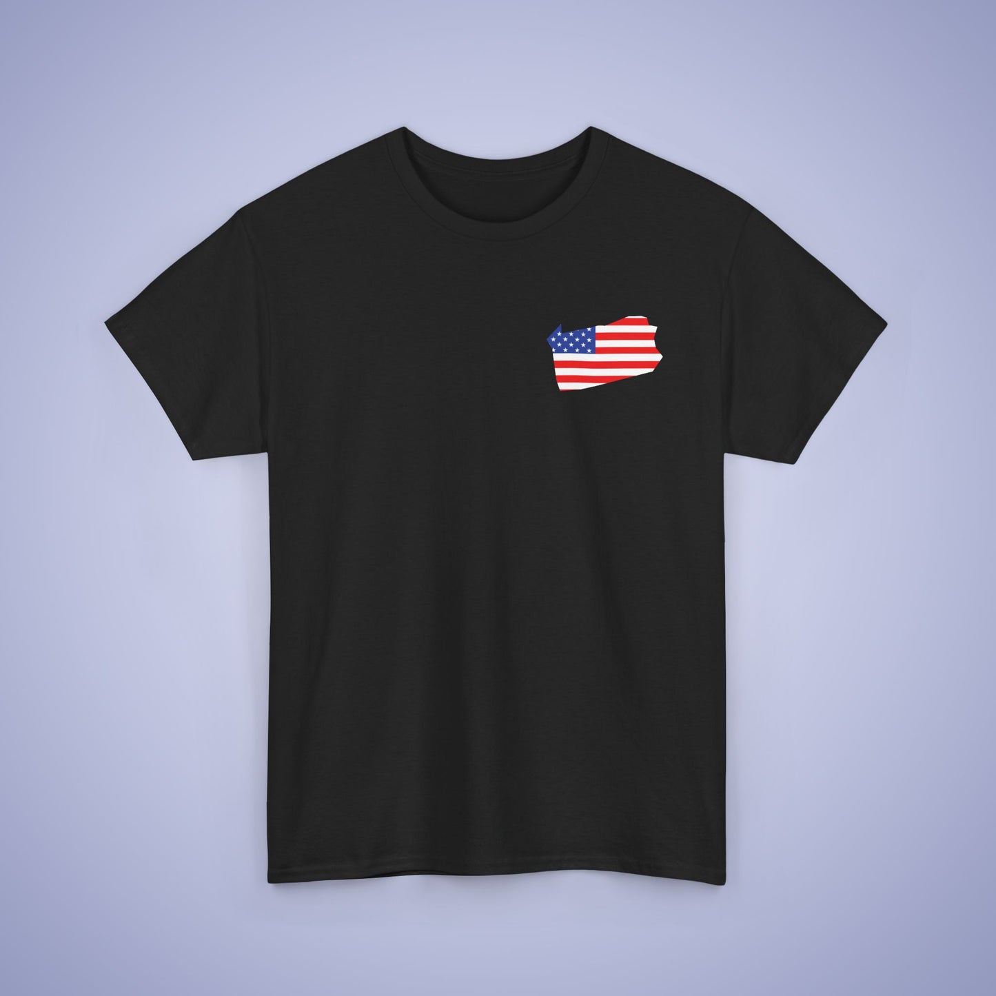 Pennsylvania Map Pocket Art Proud American Unisex T Shirt