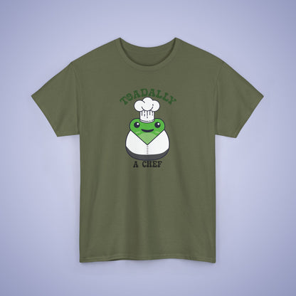 Toadally a Chef Graphic Tee Frog Lover Funny Cook Gift Unisex T Shirt