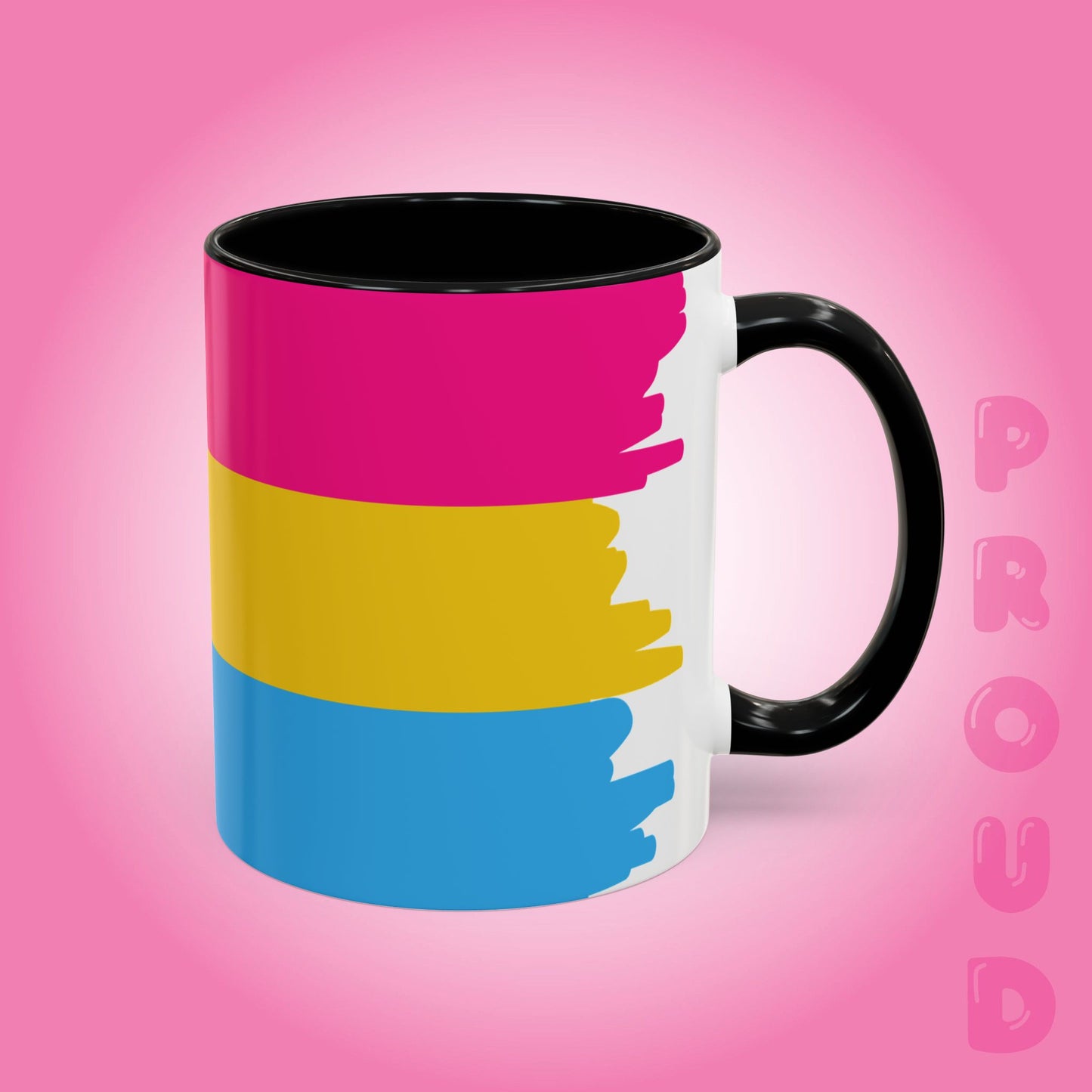 Pansexual Paint Style Coffee Mug